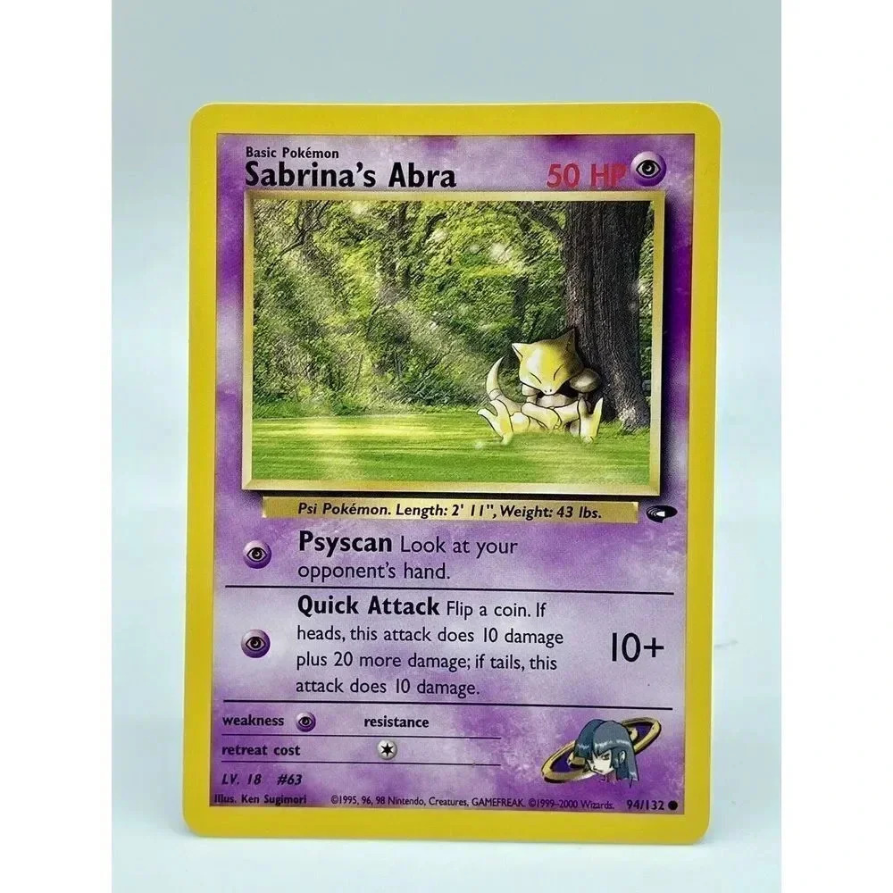 Sabrina’s Abra‎  94/132 Pokémon Card Non Holo Vintage 2000 NM